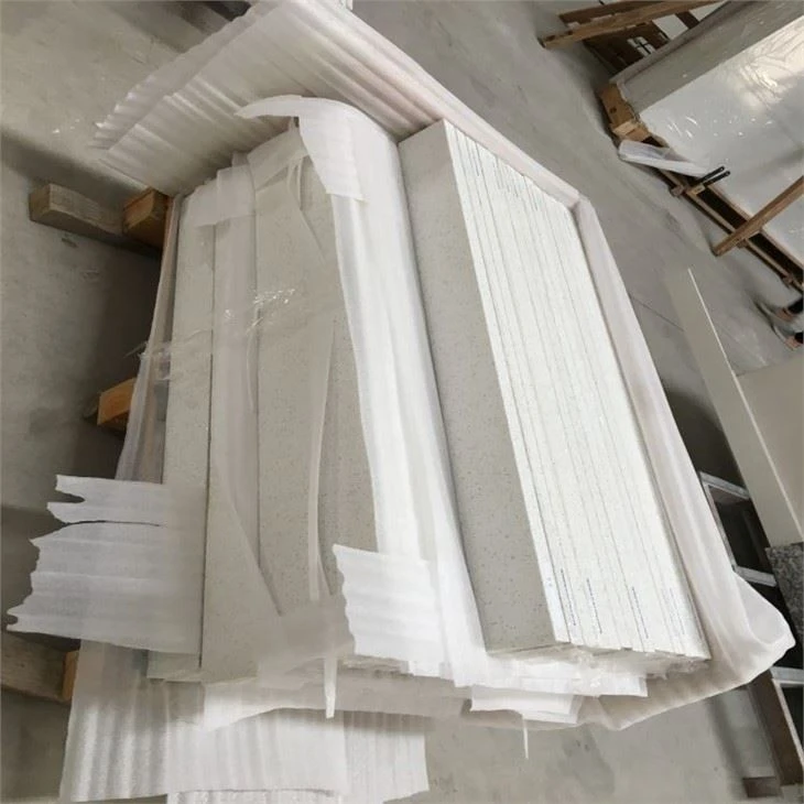 white crystal engineered quartz