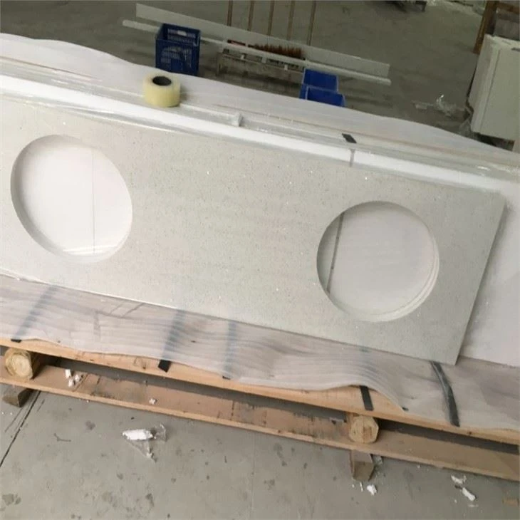 white quartz crystal countertops