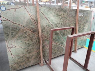 Losa de mármol verde de la selva tropical