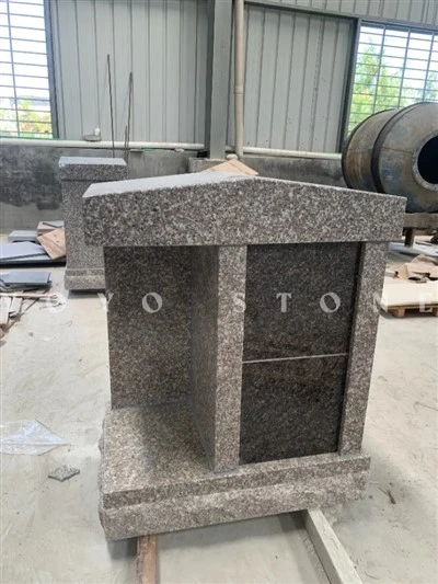 Granito marrón columbario de 2 nichos
