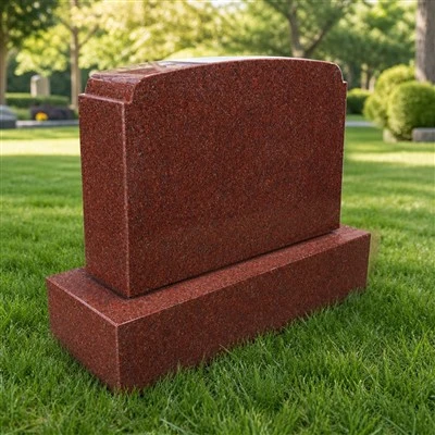 Lápida de granito rojo